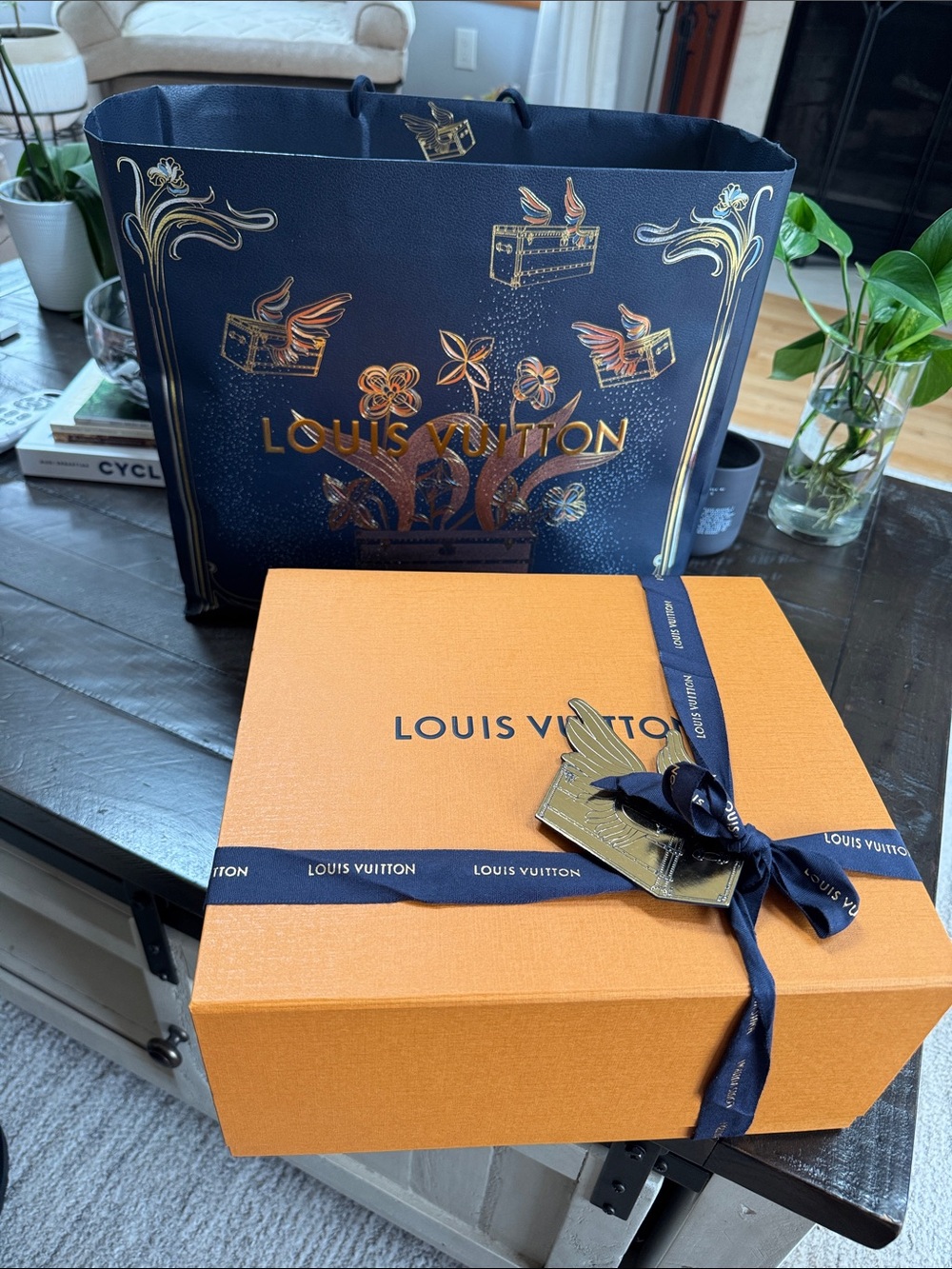 Louis Vuitton Le Voyage Lumieres gift box and bag